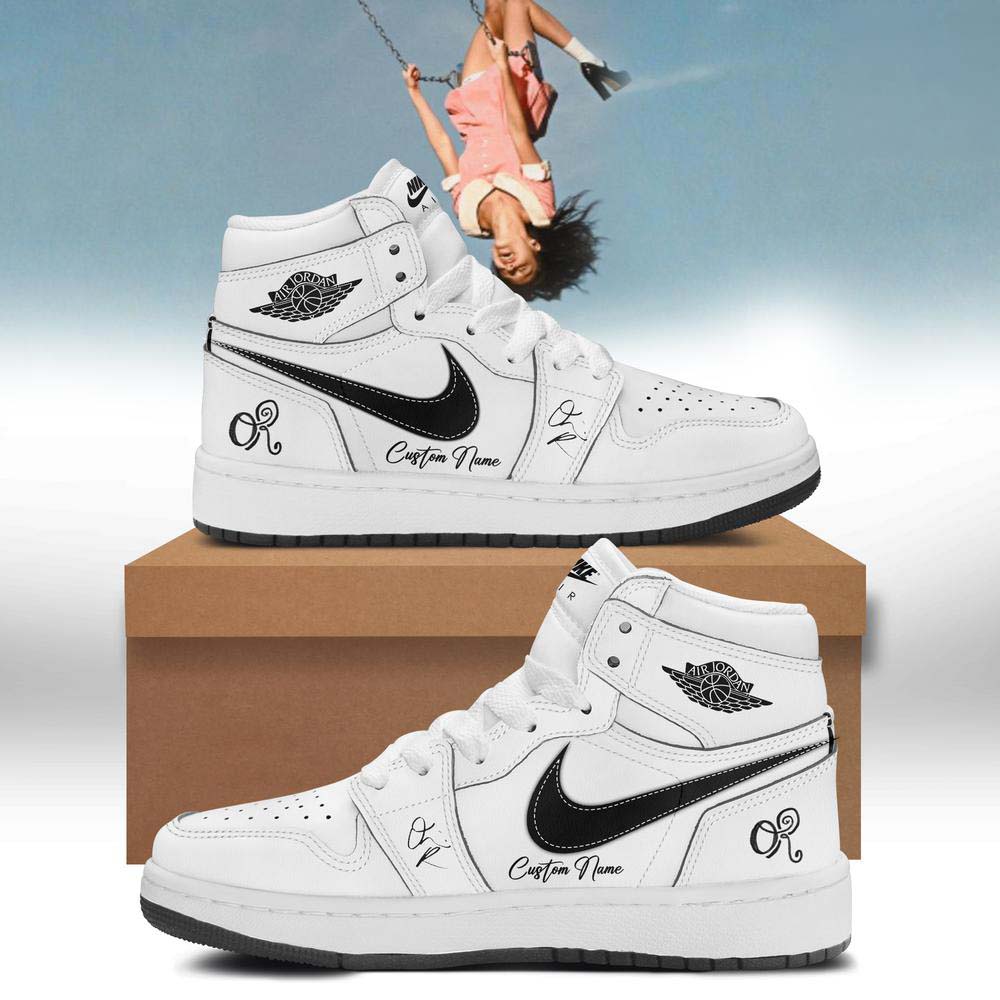 Olivia Rodrigo You Seem Pretty Sad White Black Air Jordan 1 Sneakers - Best Gift for Fans