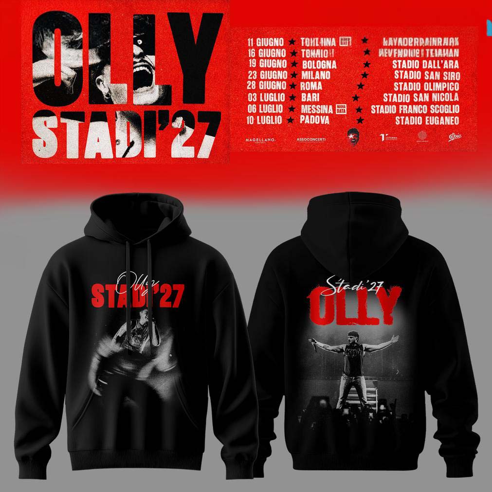 Black Hoodie - Olly Stadi 27 Tour Graphic Apparel