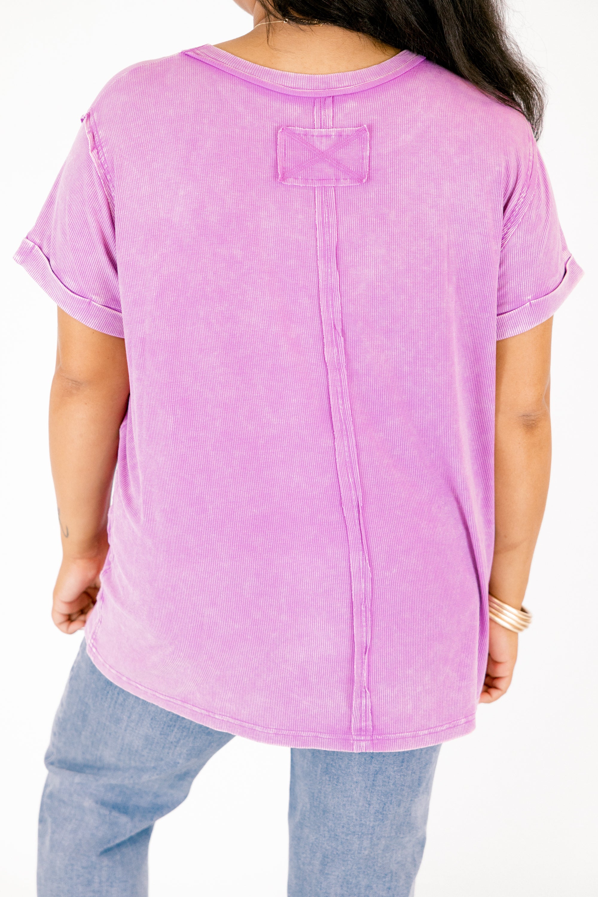 On Repeat Tee, Violet 6 On Repeat Tee, Violet - Image 6