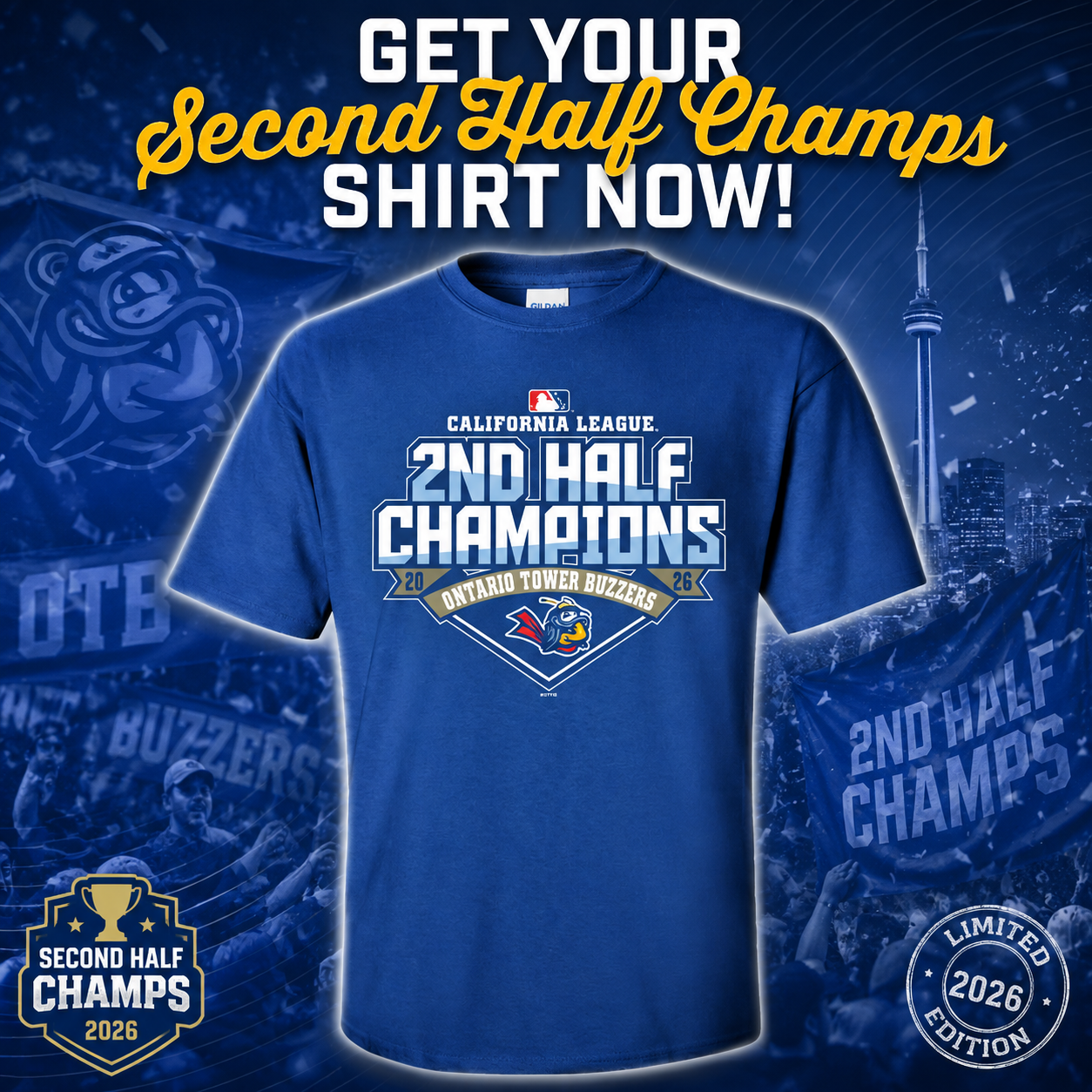 ontario tower buzzers champions 2026 merch shirt lciS5 - merchtourboutique