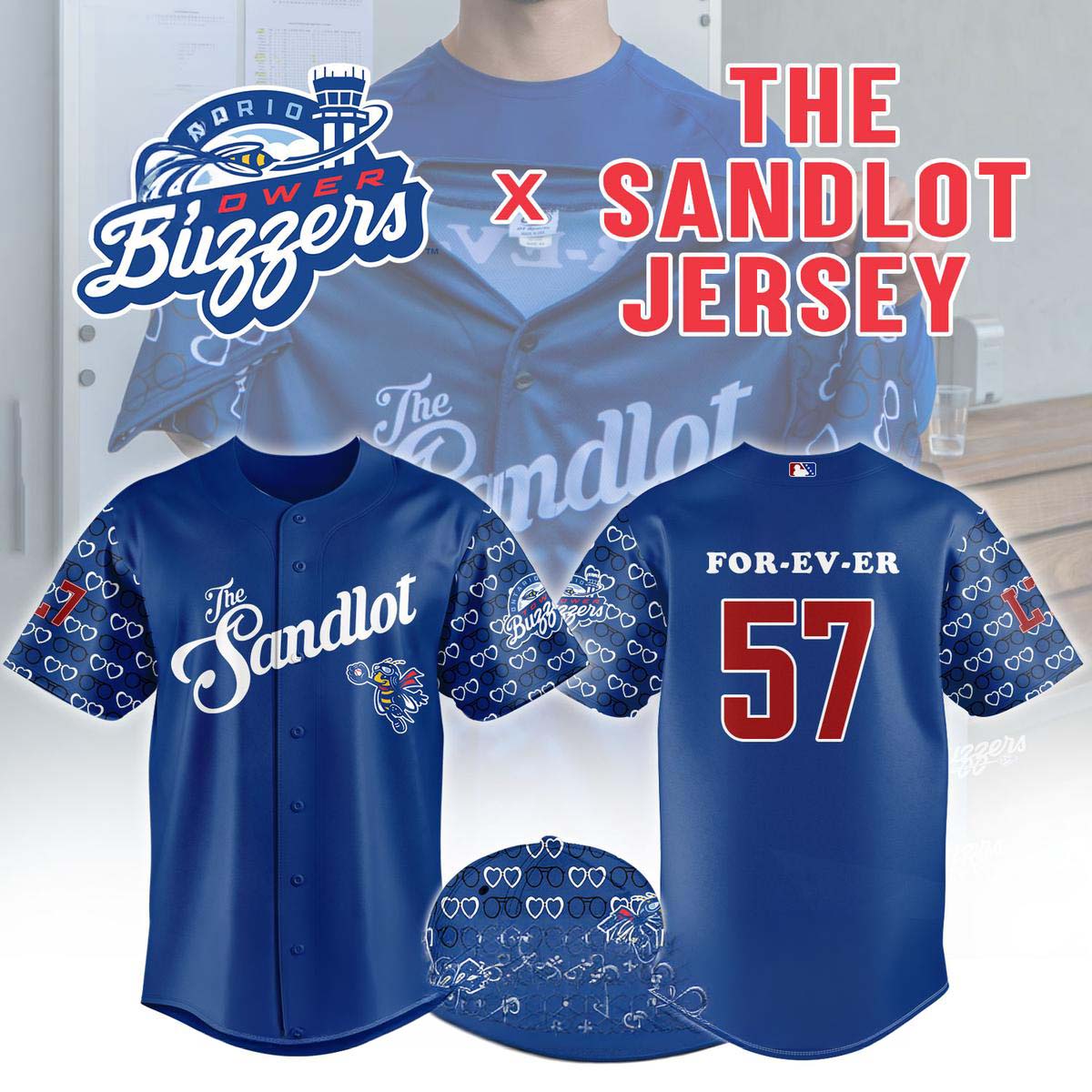 Ontario Tower Buzzers The Sandlot Night 57 Forever Baseball Jersey Best Gift for Fans