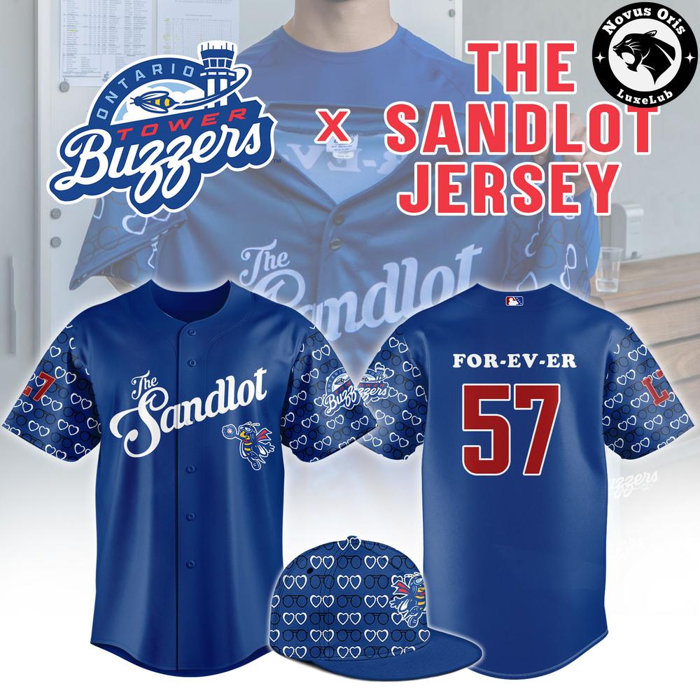 Ontario Tower Buzzers x The Sandlot Jersey Custom Limited Edition Baseball Jersey 1 - Unicasport Ontario Tower Buzzers x The Sandlot Jersey Custom Limited Edition Baseball Jersey