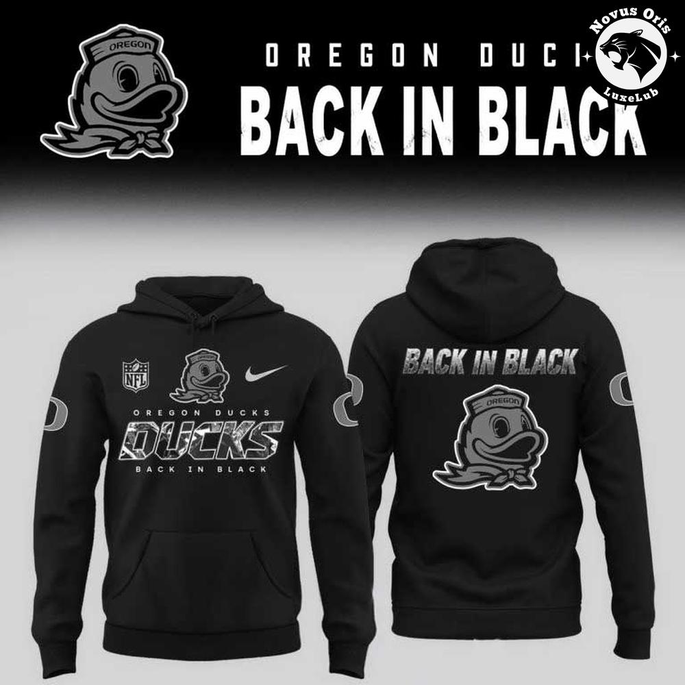 Oregon Ducks Back in Black 2026 Hoodie 1 - Unicasport Oregon Ducks Back in Black 2026 Hoodie