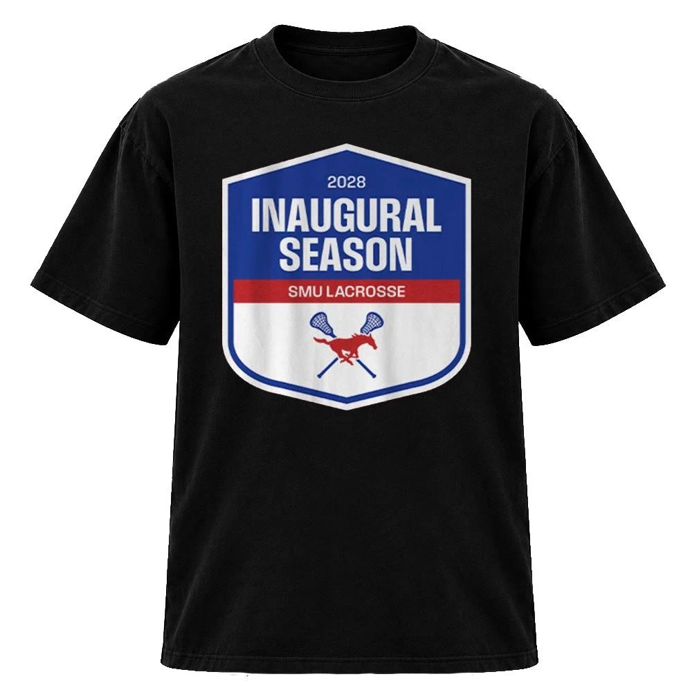 Original 2028 Inaugural Season SMU Lacrosse Crest TShirt