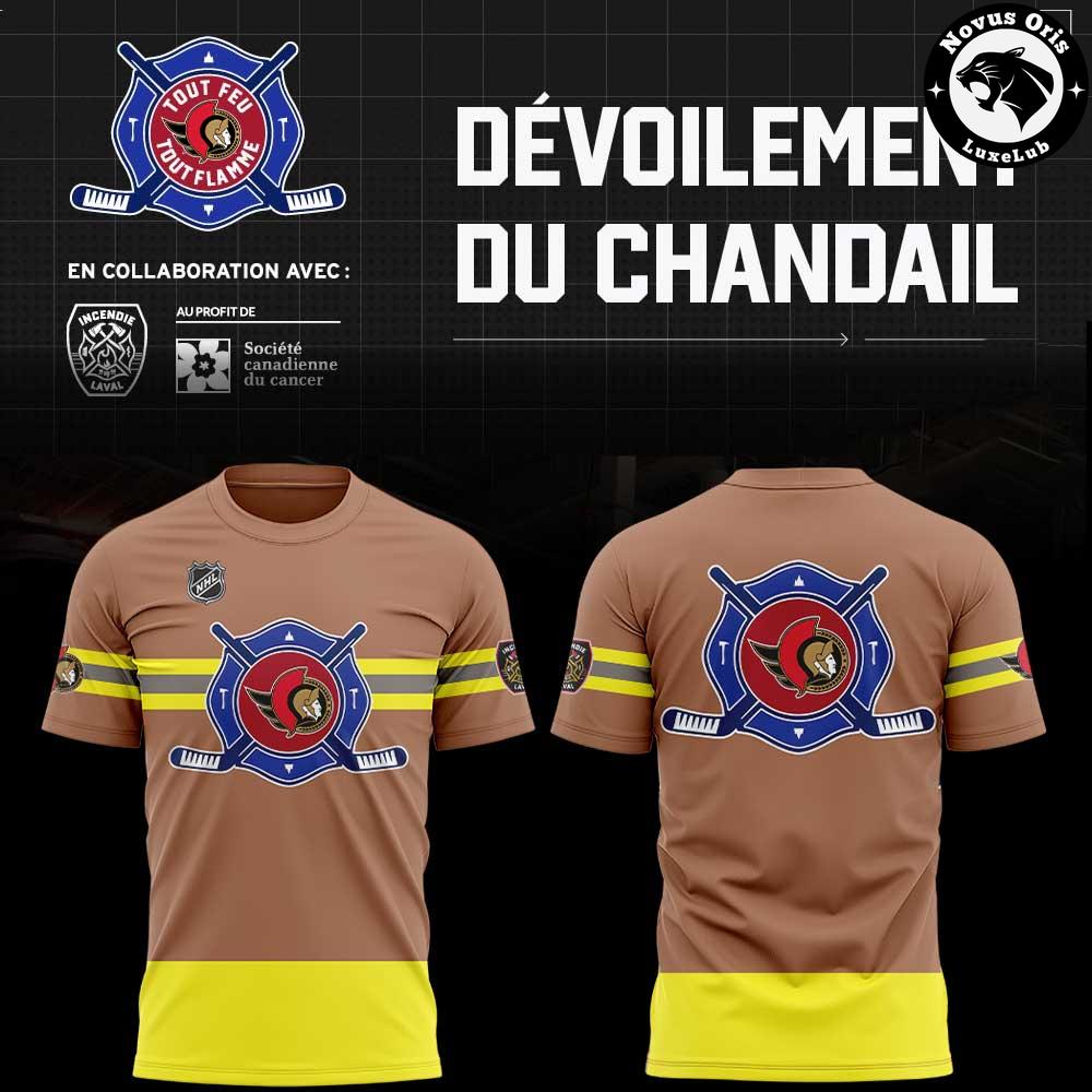 Ottawa Senators NHL Firefighter Charity Graphic T-Shirt