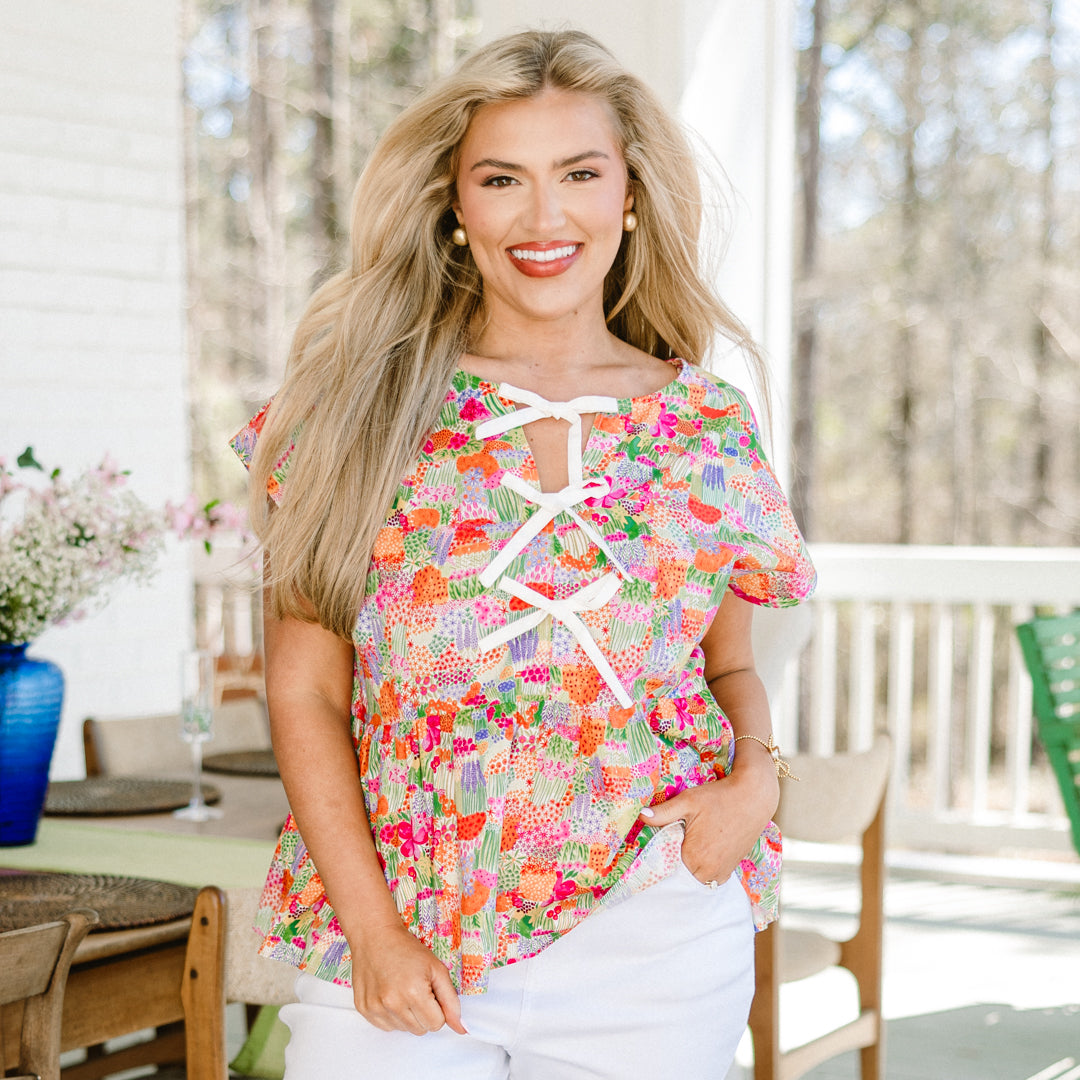 Over The Water Top, Pink Multi 7 Over The Water Top, Pink Multi - Image 7