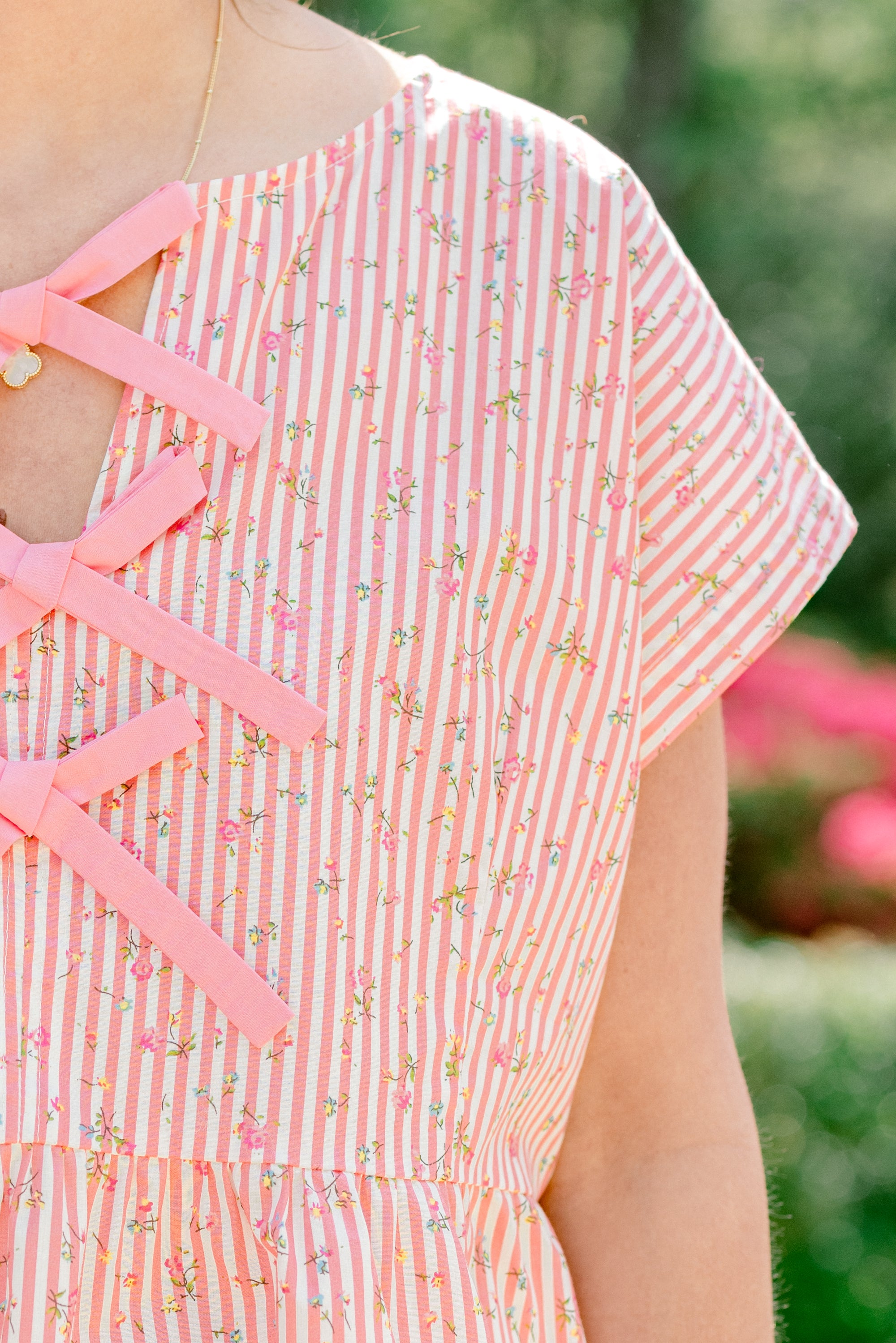 Over The Water Top, Pink Stripe 4 Over The Water Top, Pink Stripe - Image 4