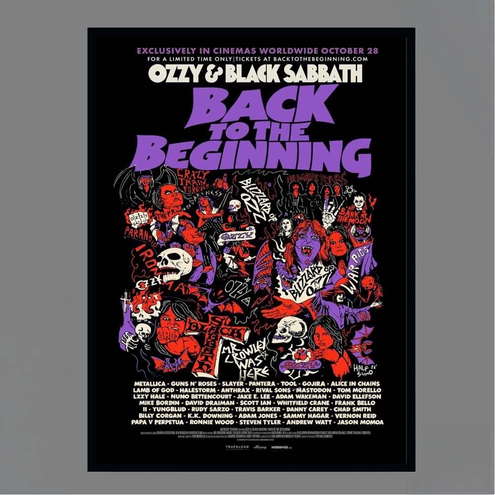 Ozzy Black Sabbath Back to the Beginning Exclusively in Cinemas Worldwide October 28 Event Poster