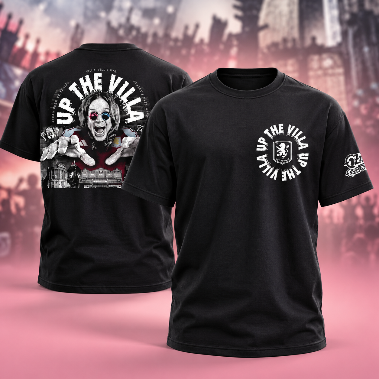 Ozzy Osbourne Aston Villa Up The Villa TShirt