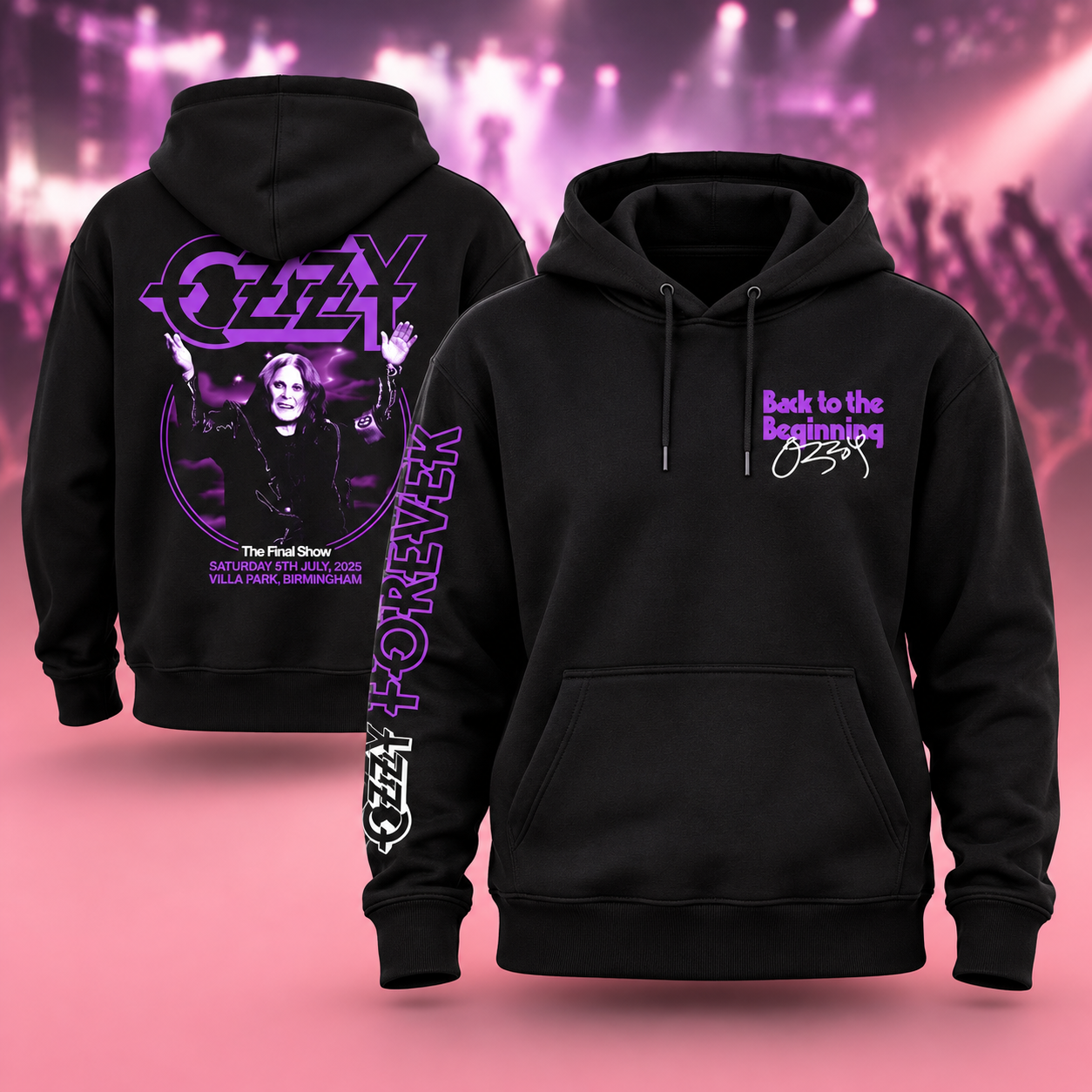 Ozzy Osbourne Back To The Beginning Ozzys Final Bow Hoodie