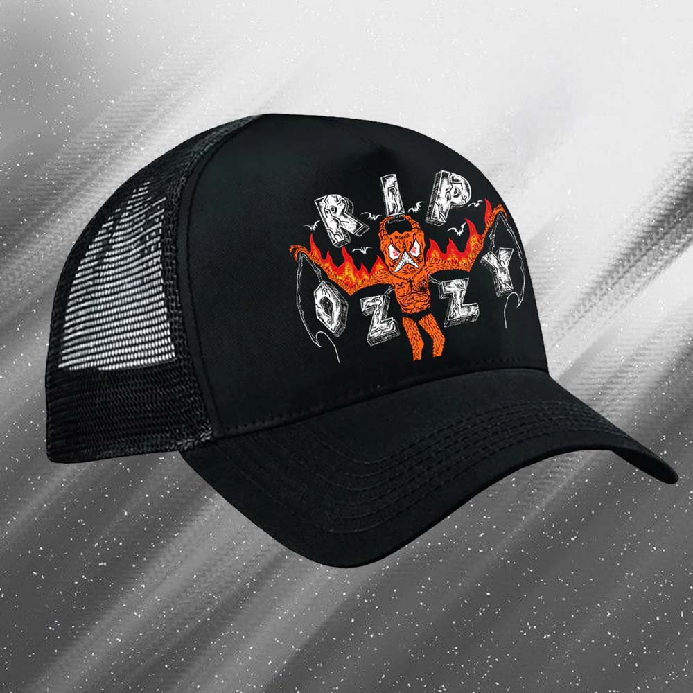 Ozzy Osbourne X Neckface Collab Limited Edition Trucker Hat Tribute