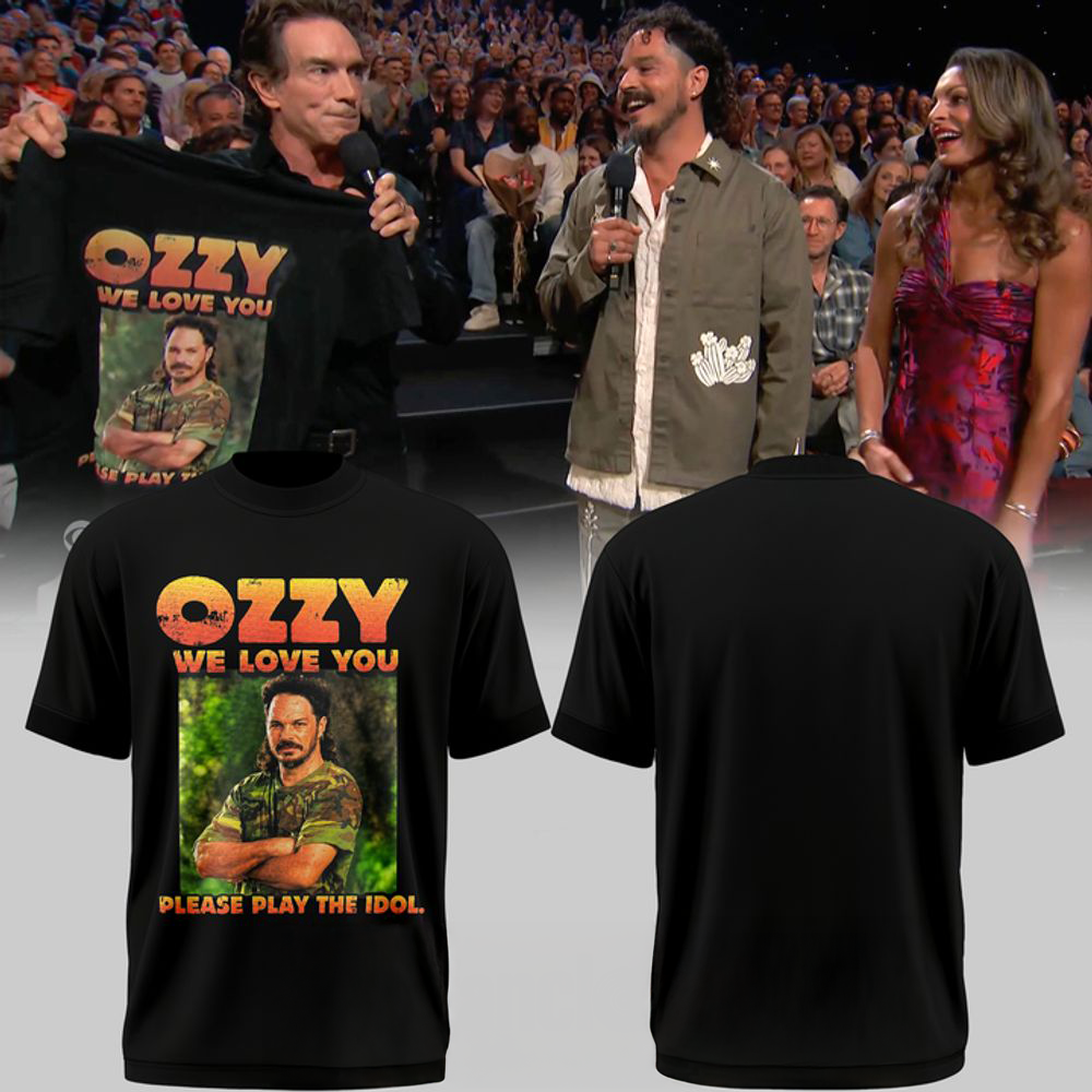 Ozzy We love You Please Play The Idol Black Shirt