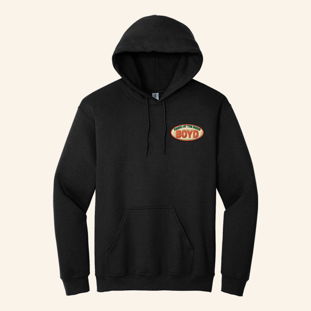 Panic At The Disco Merch Embroidered Boyd Hoodie Presents For Music Lovers