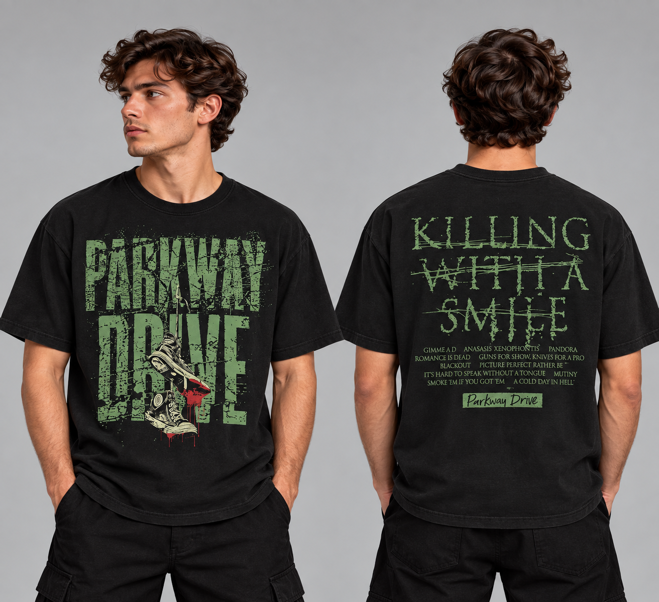parkway drive killing with a smile tracklist 2026 t shirt merch 39JZR - merchtourboutique