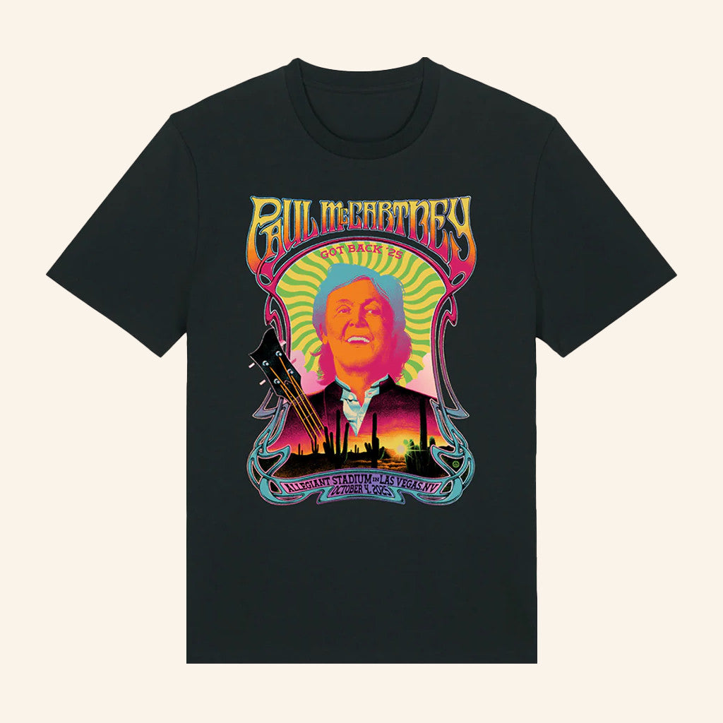 Paul Mccartney Merch Got Back 2025 Las Vegas Event T-Shirt Music Lover Gifts For Him