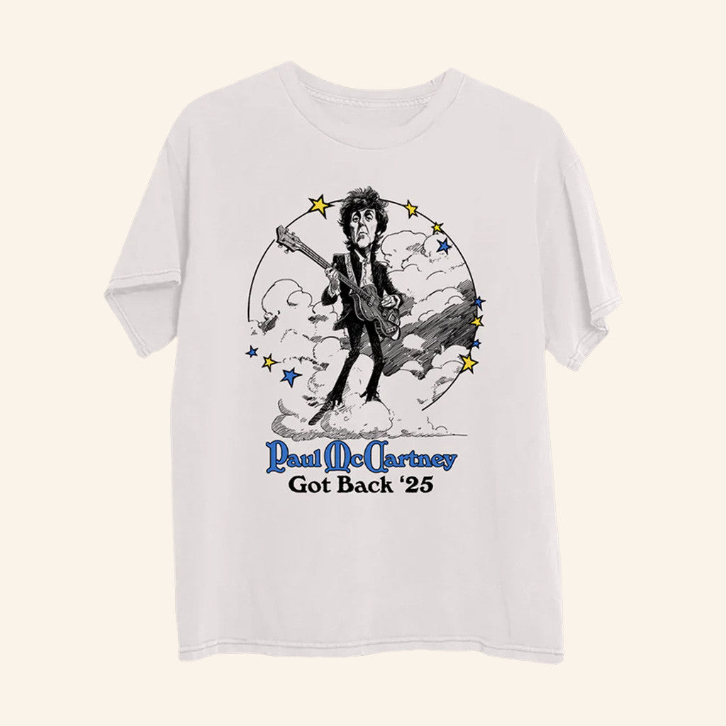 Paul McCartney Tour Merch Got Back 2025 Illustration T-Shirt Xmas Gifts For Dad