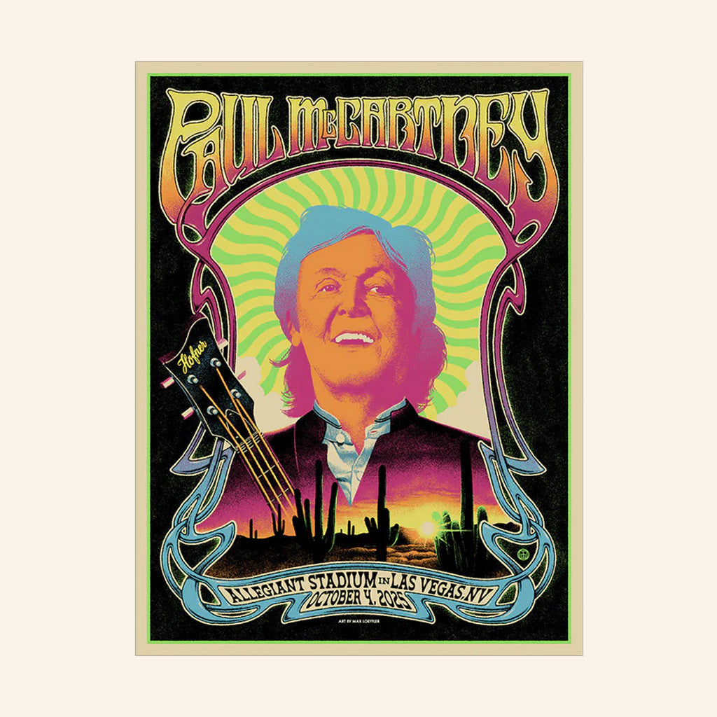 Paul McCartney Tour Merch Got Back 2025 Las Vegas Event Poster Gift Ideas For Fans