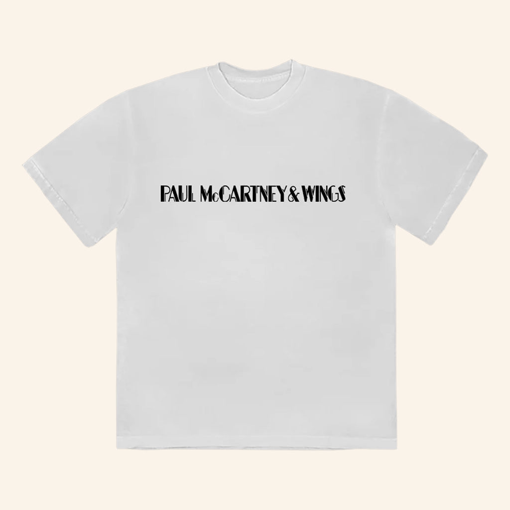 Paul McCartney Tour Merch Paul McCartney And Wings Text Logo T-Shirt Gifts For Brother