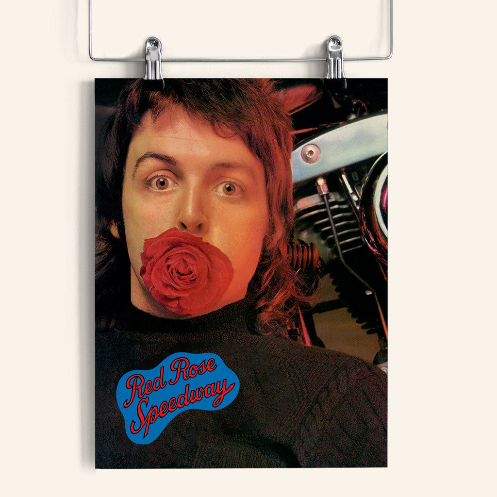 Paul McCartney Tour Merch Red Rose Speedway Album Poster Gift Ideas For Music Fans