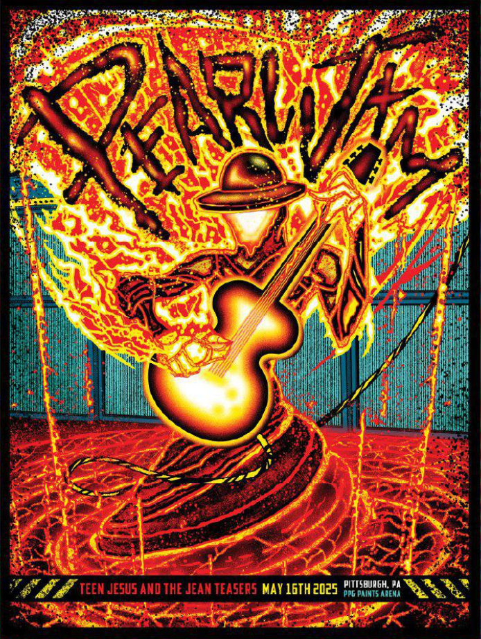 Pearl Jam May 16 2025 PPG Paints Arena, Pittsburgh, PA Poster 2 - merchtourboutique pearl jam may 16 2025 ppg paints arena pittsburgh pa poster t8E7w - merchtourboutique