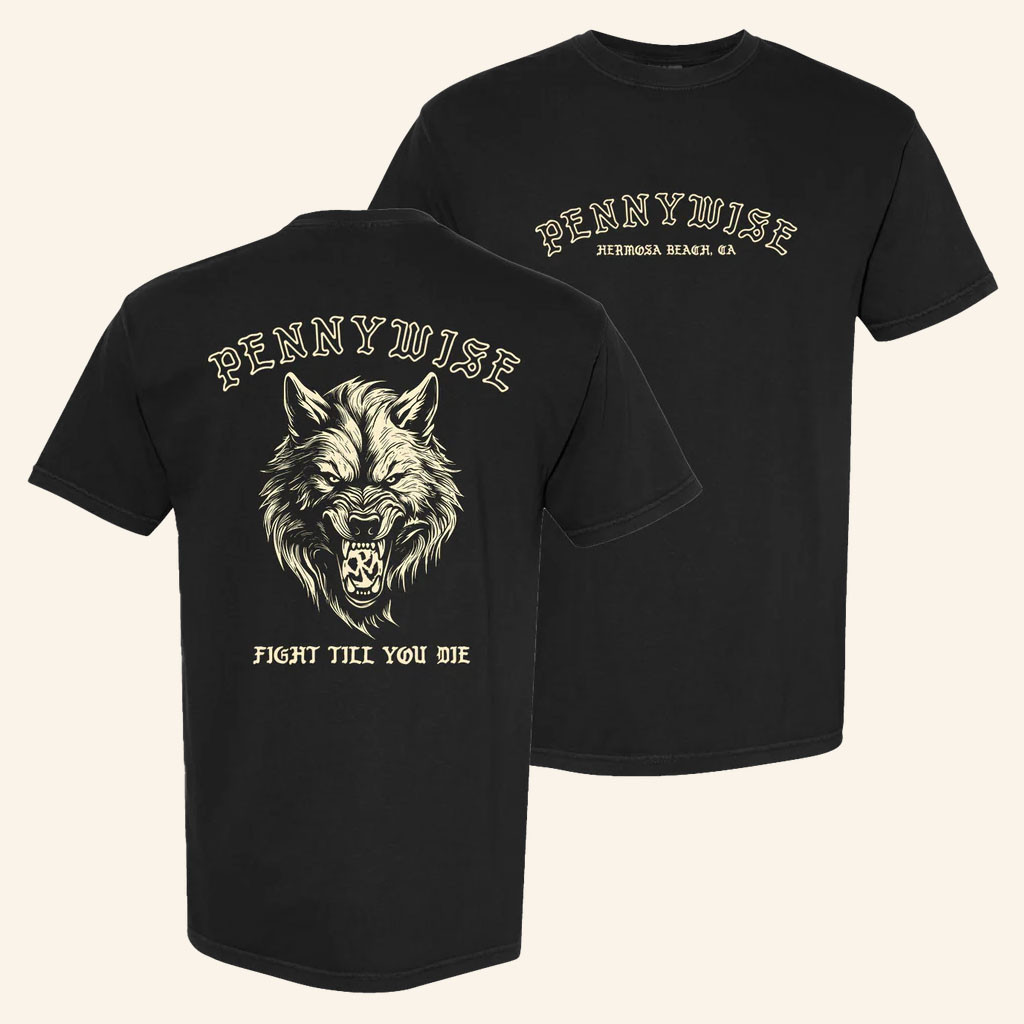 Pennywise Merch 2026 Fight Till You DieTShirtPennywise Band Shirt Gift For Rock Fans