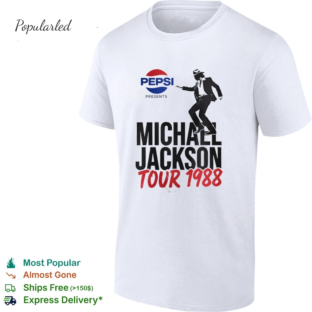 Pepsi X Michael Jackson Tour 1988 shirt