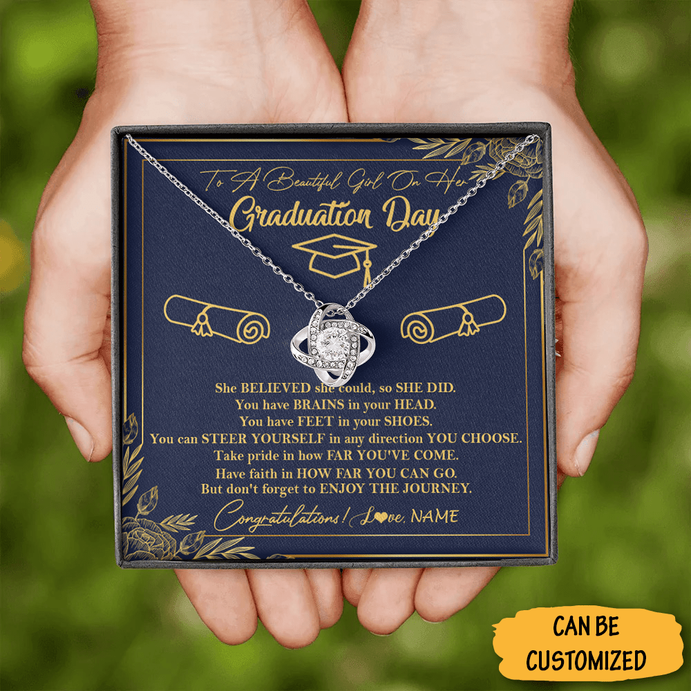 Personalized To A Beautiful Girl On Her Graduation Day Necklace For Her Best Jewelry For Graduation Gift 1 Personalized To A Beautiful Girl On Her Graduation Day Necklace For Her Best Jewelry For Graduation Gift