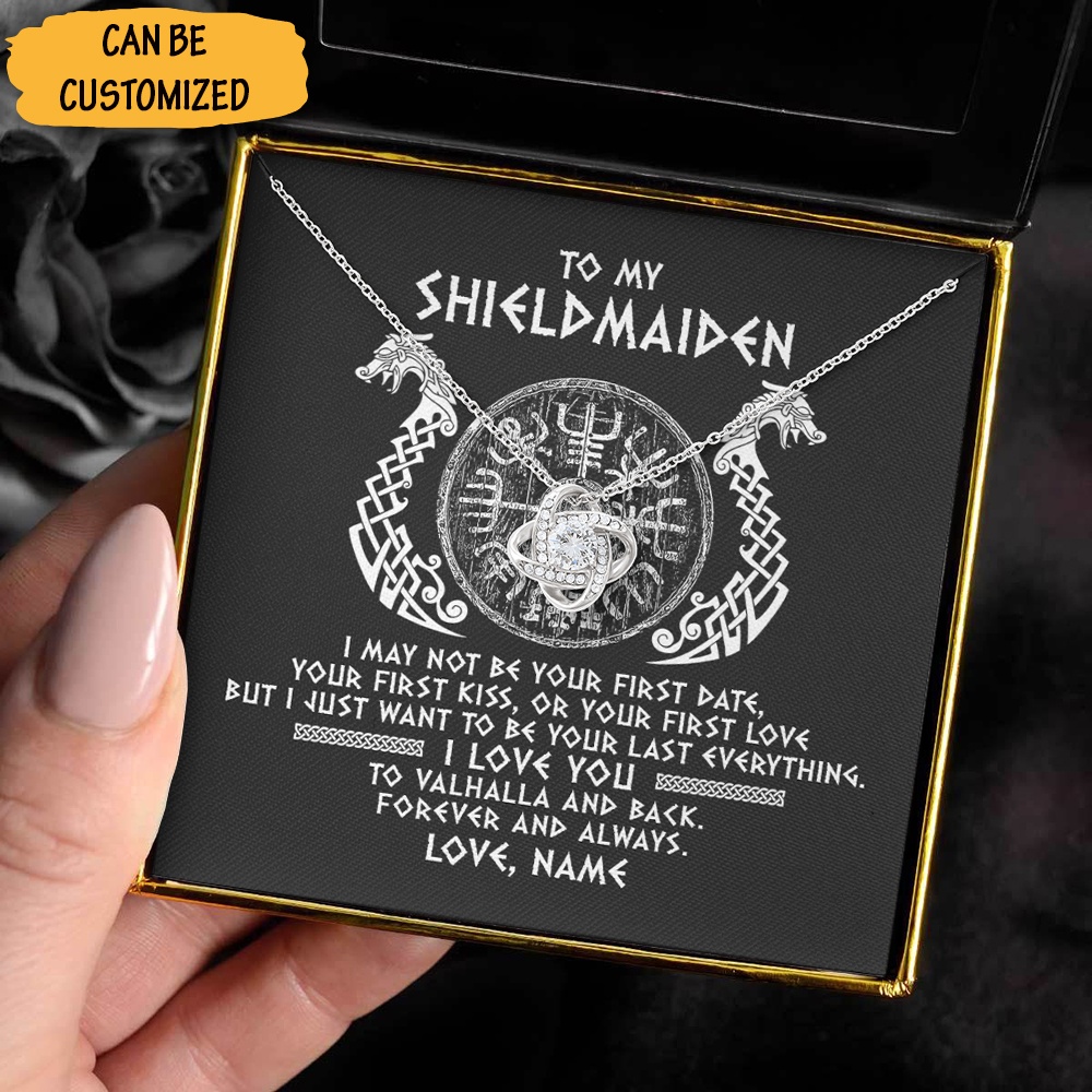 Personalized To My Shieldmaiden Love Knot Necklace To My Shieldmaiden Necklace Love Knot Jewellery 1 Personalized To My Shieldmaiden Love Knot Necklace To My Shieldmaiden Necklace Love Knot Jewellery
