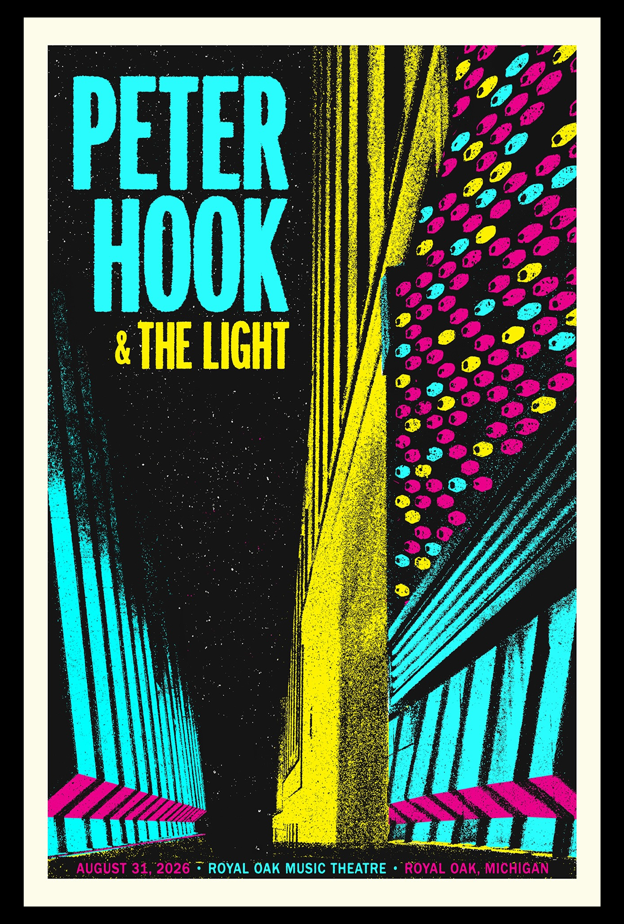 Peter Hook & The Light August 31 2026 Royal Oak Exclusive Poster Merch