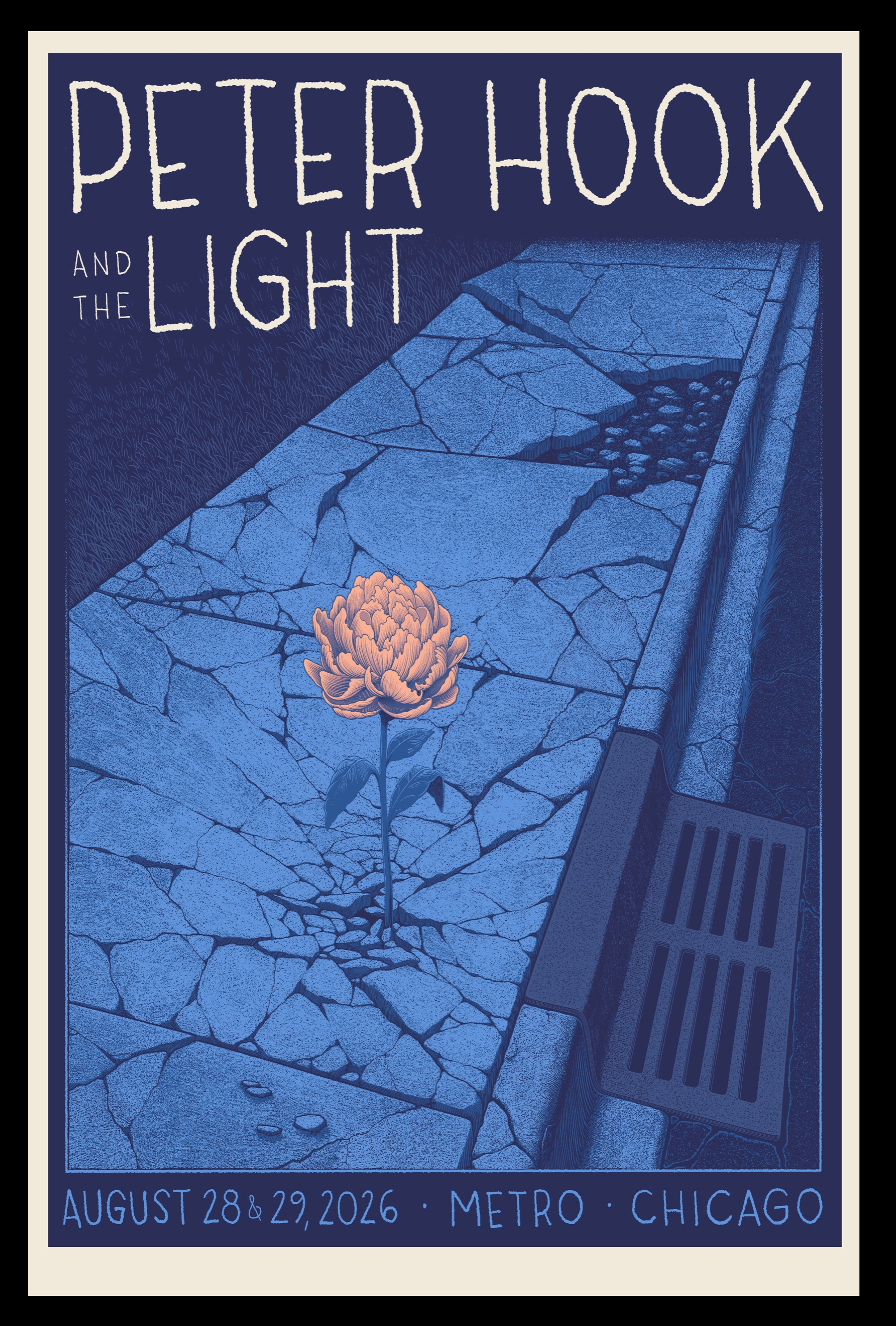 peter hook and the light august 29 2026 chicago illinois concert art poster merch - merchtourboutique