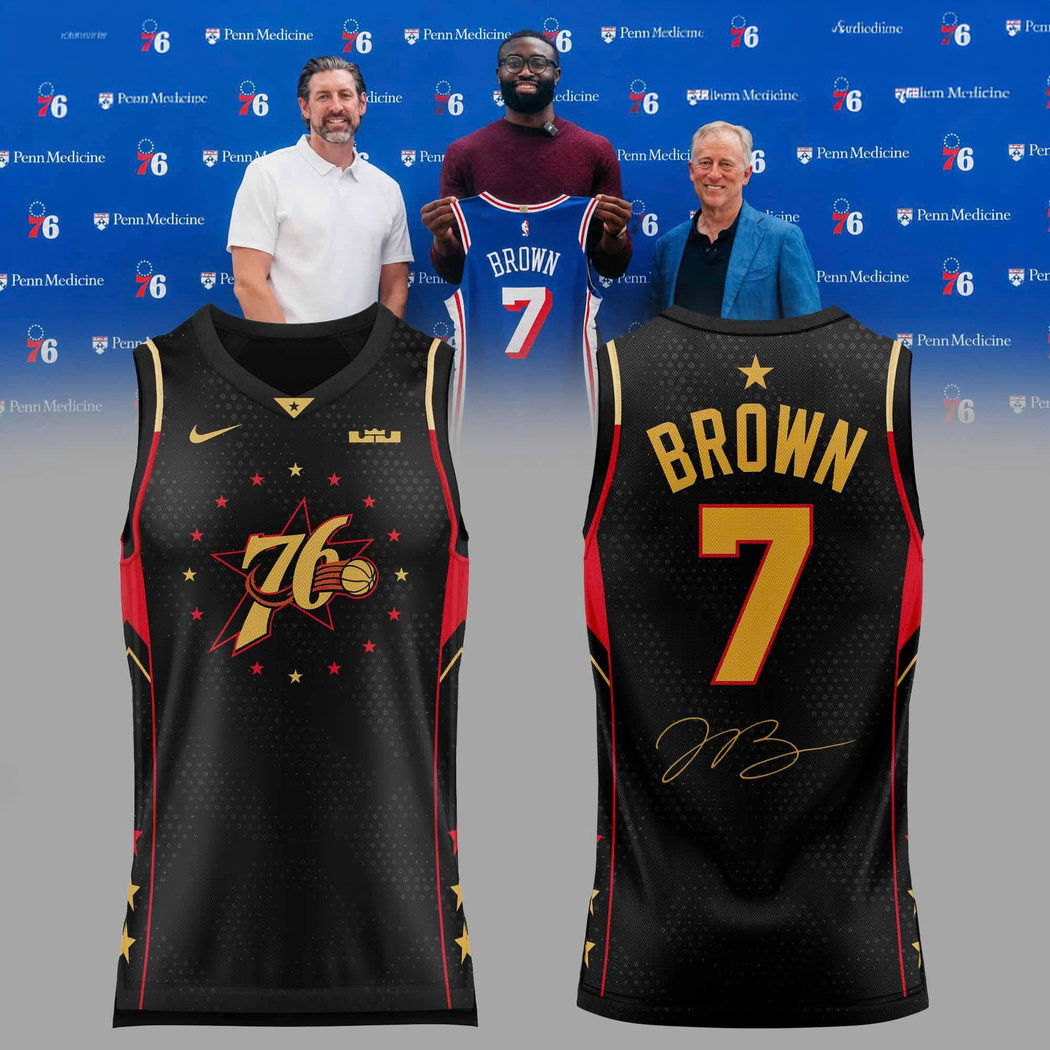 Black Philadelphia 76ers Jaylen Brown Signature Exclusive Basketball Jersey Apparel 1 - Unicasport Black Philadelphia 76ers Jaylen Brown Signature Exclusive Basketball Jersey Apparel