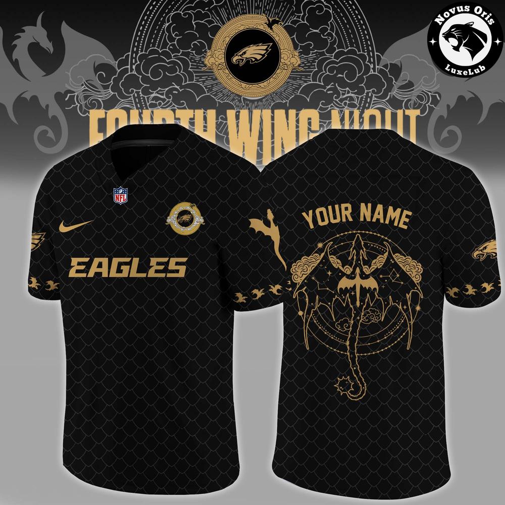 Philadelphia Eagles Fourth Wing Night 2026 Custom Football Jersey 1 - Unicasport Philadelphia Eagles Fourth Wing Night 2026 Custom Football Jersey