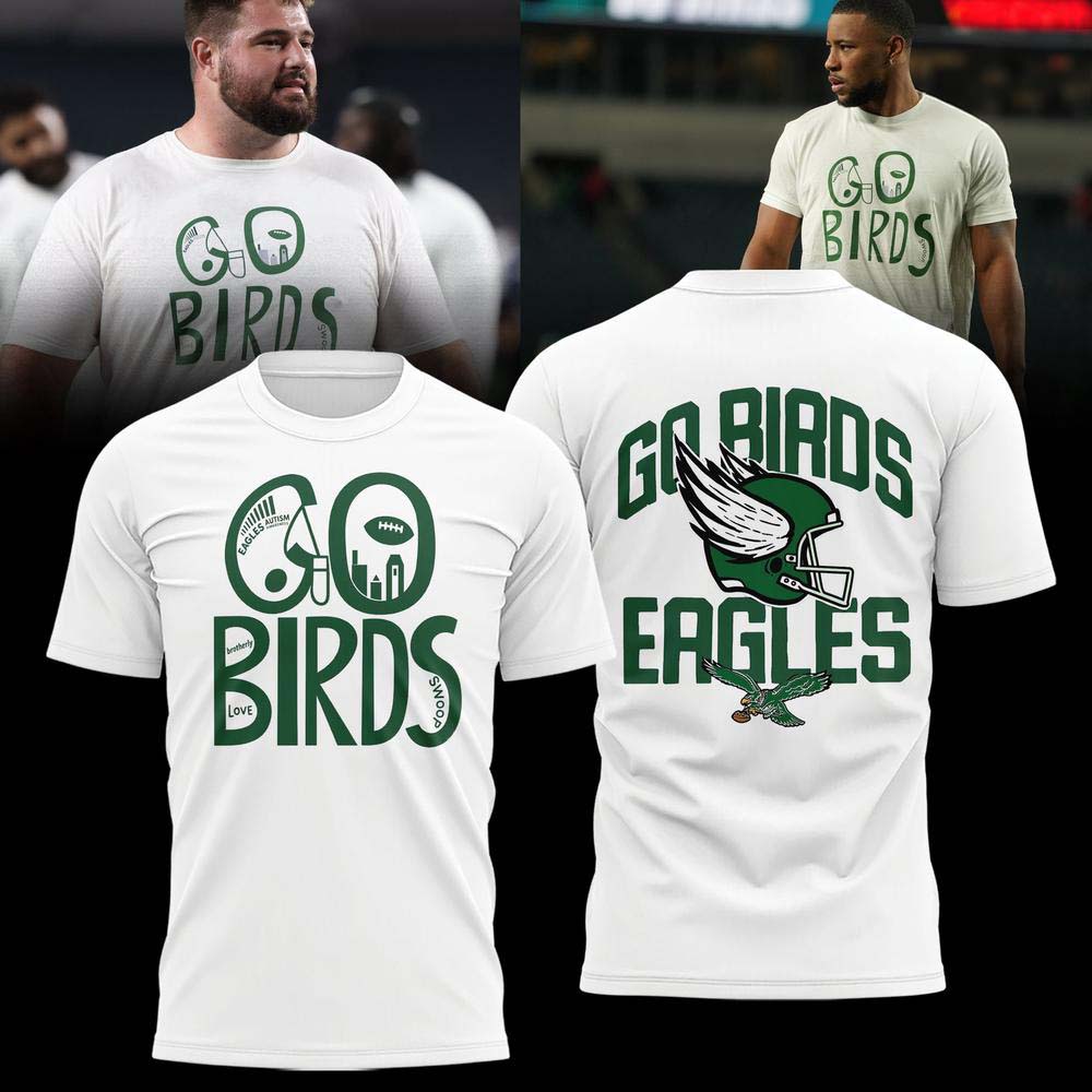 Philadelphia Eagles Go Birds 2026 White Winged Helmet Vintage Graphic T Shirt