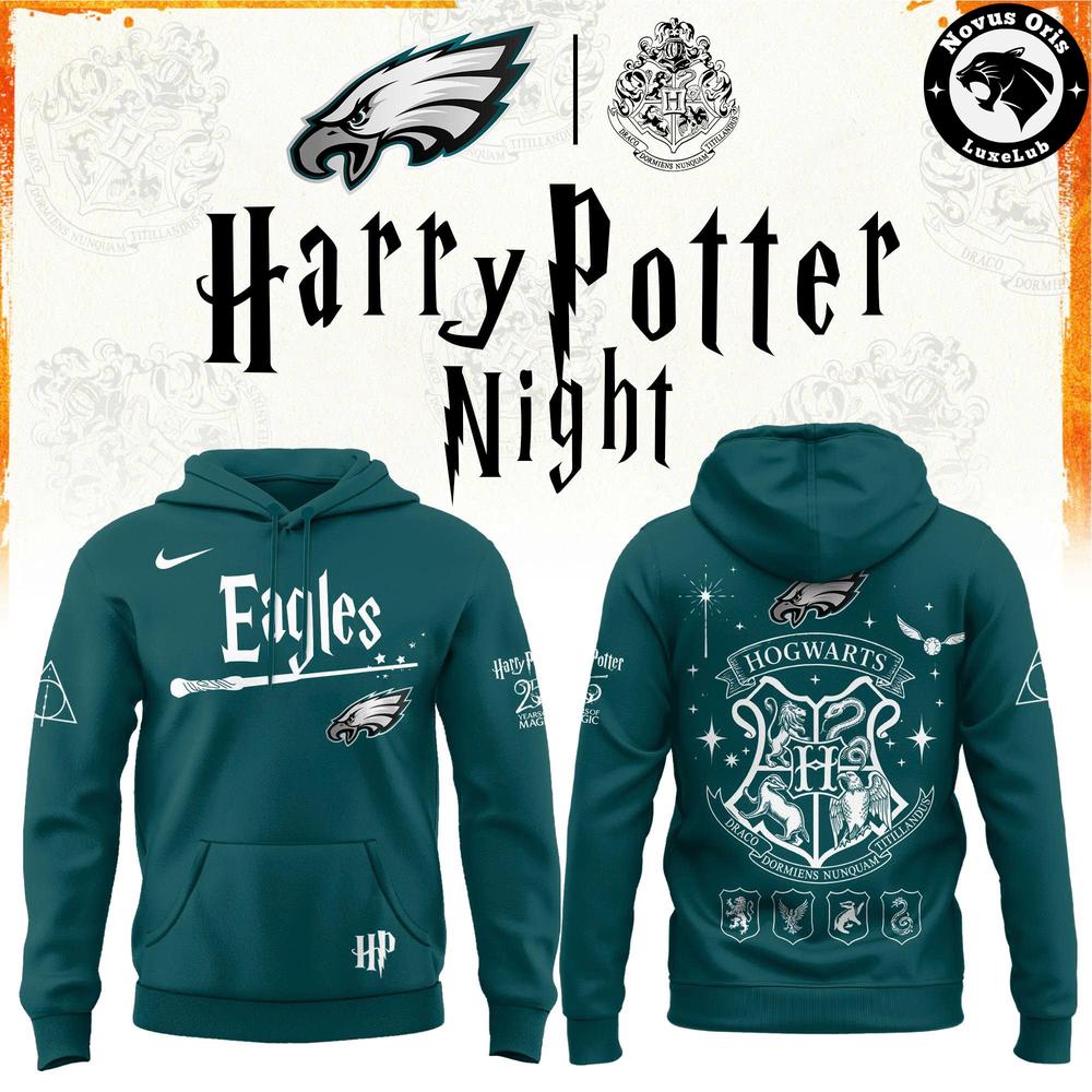 Philadelphia Eagles x Harry Potter Night 2026 Pullover Hoodie 1 - Unicasport Philadelphia Eagles x Harry Potter Night 2026 Pullover Hoodie