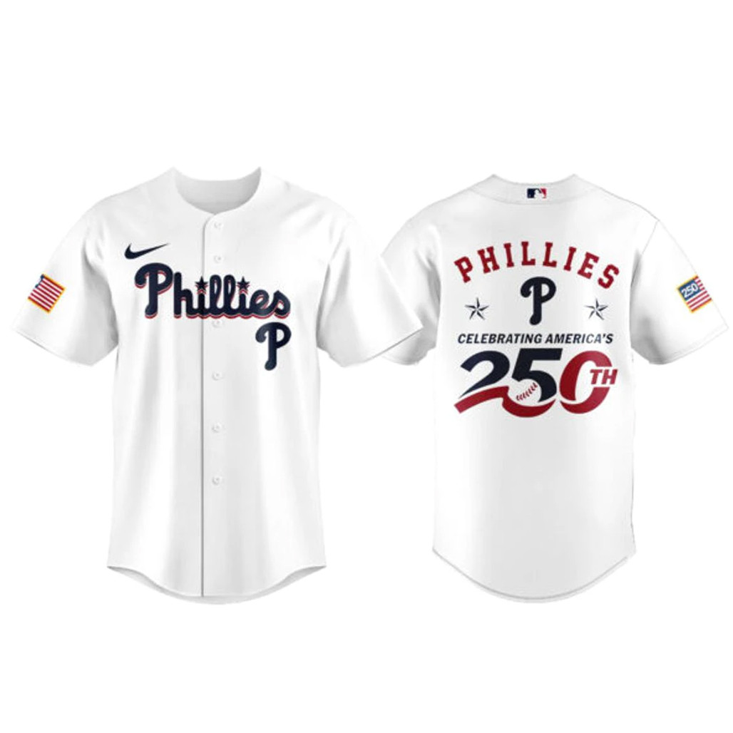 Philadelphia Phillies Celebrating Americas 250th Baseball Jersey