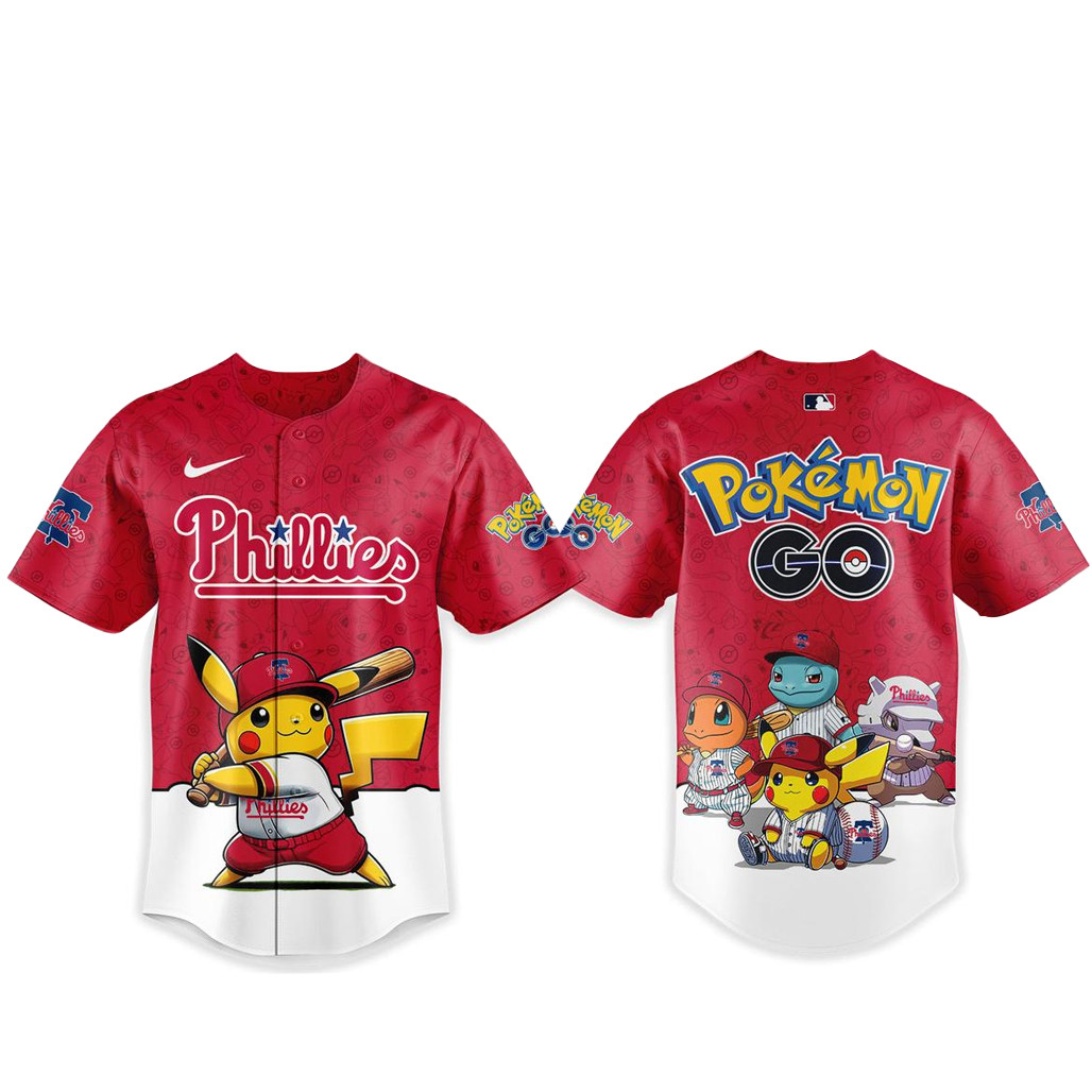 Philadelphia Phillies Pokemon Go Night 2026 Baseball Jersey