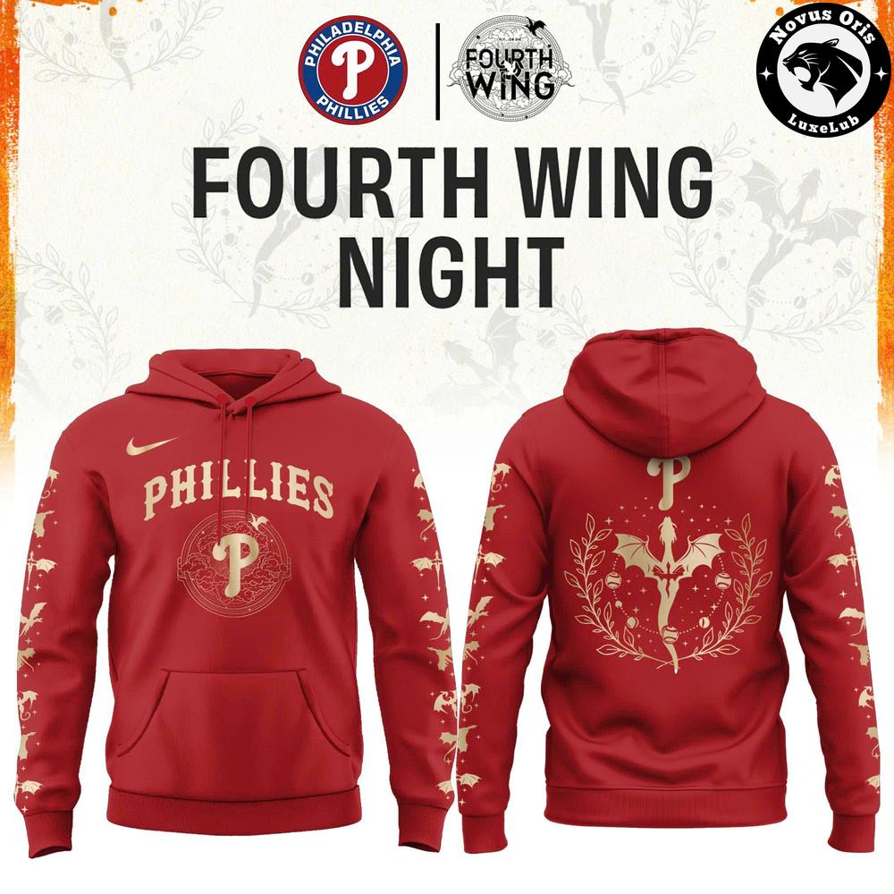 Philadelphia Phillies x Fourth Wing Night Limited Edition Hoodie