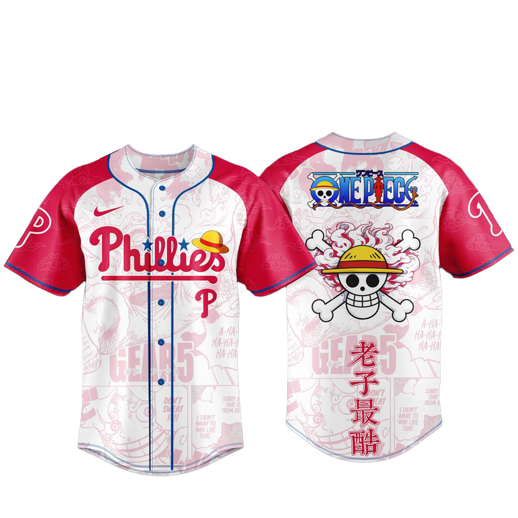 Philadelphia Phillies x One Piece Night 2026 Baseball Jersey