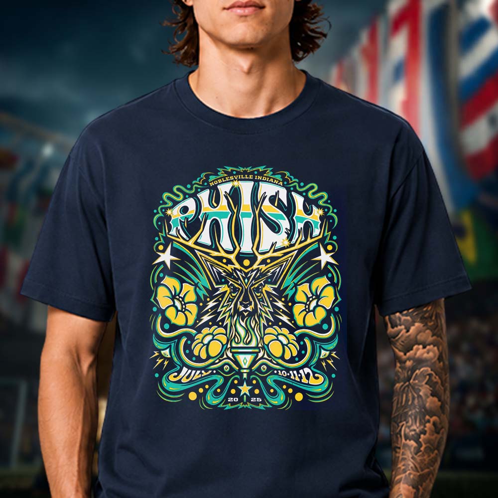 Phish Dry Goods Live Event T Shirt from South Twin Lakes In Noblesville Indiana On July 10 11 12 2026 Unisex T Shirt