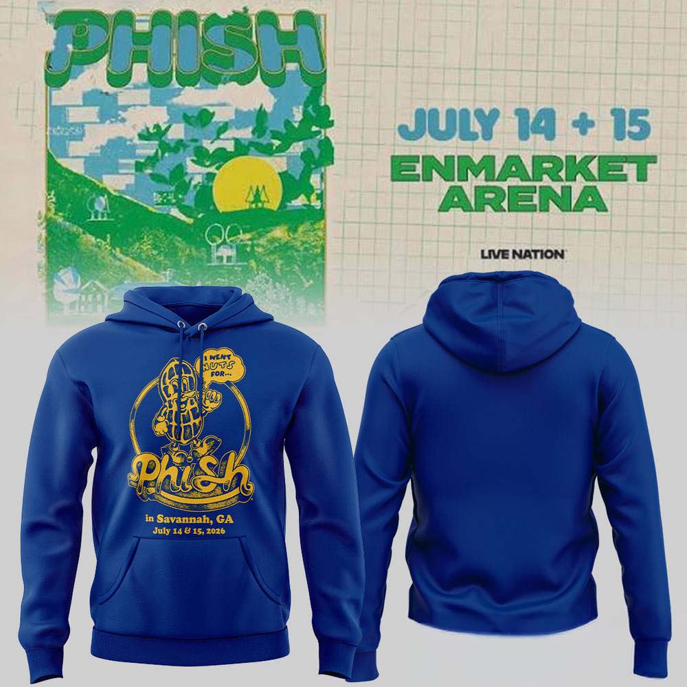 Phish Summer Tour 2026 Savannah GA Hoodie