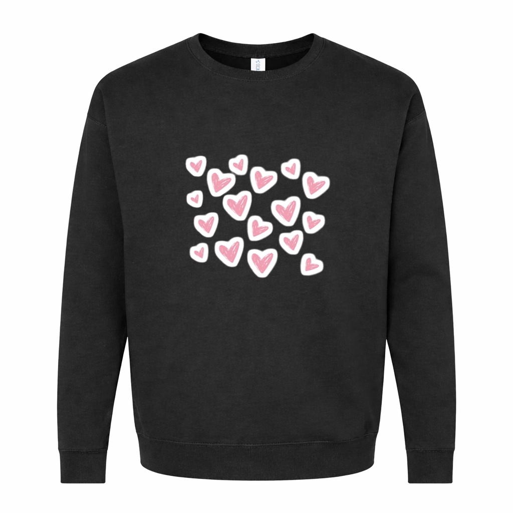 Pink Hearts Which My Gift For You Graphic Sweatshirt