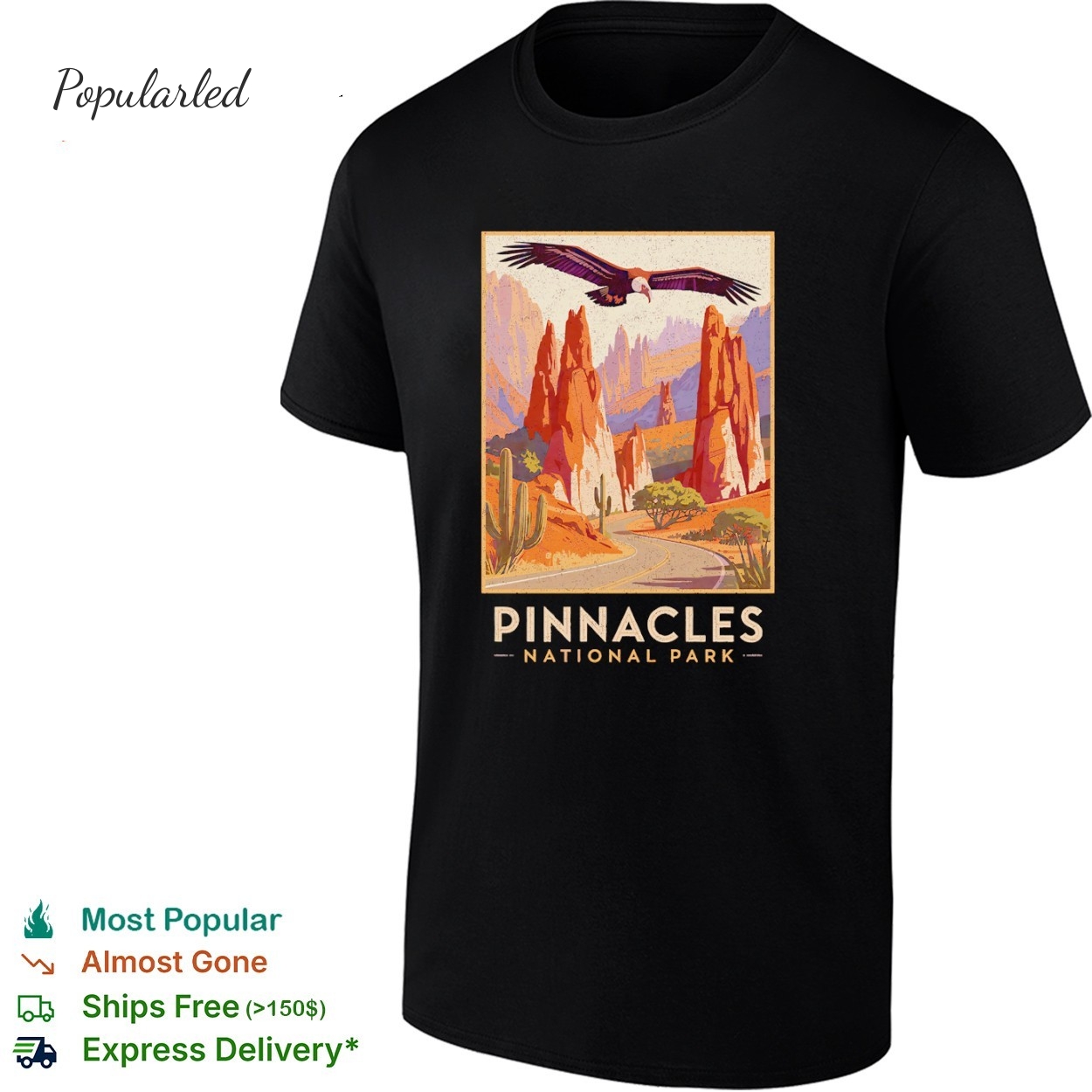 Pinnacles National Park California US Vintage shirt