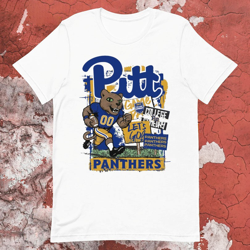 Pitt Panthers Lets Go 2025 College Gameday Mascot Runner TShirts