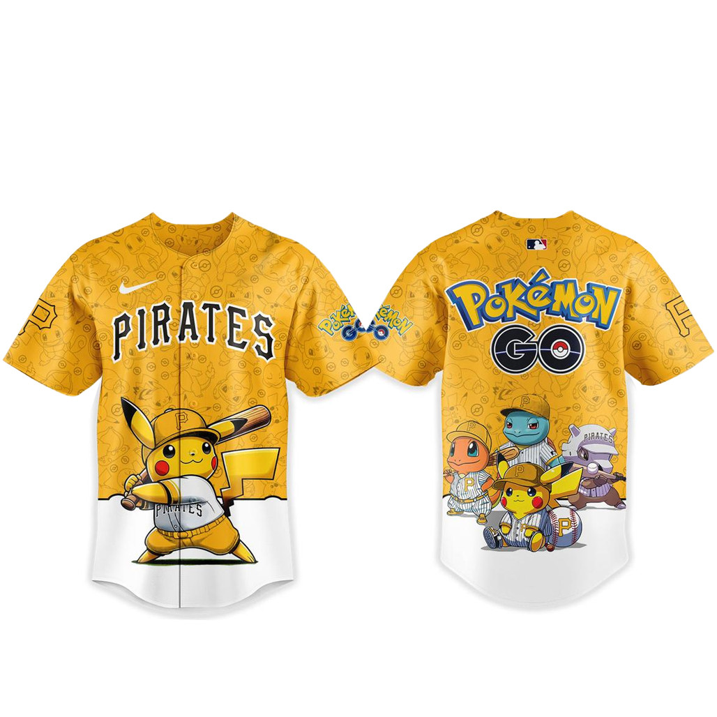 Pittsburgh Pirates Pokemon Go Night 2026 Baseball Jersey