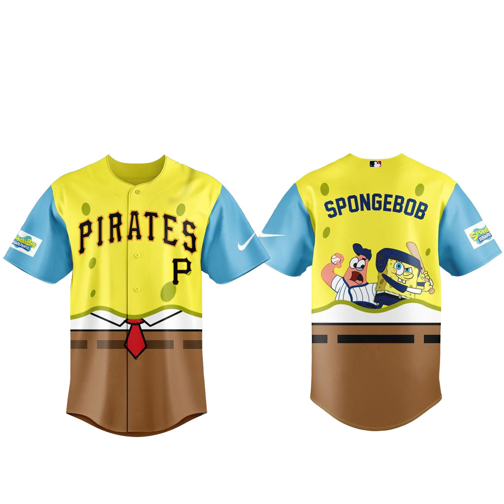 Pittsburgh Pirates SpongeBob Night Baseball Jersey 2026