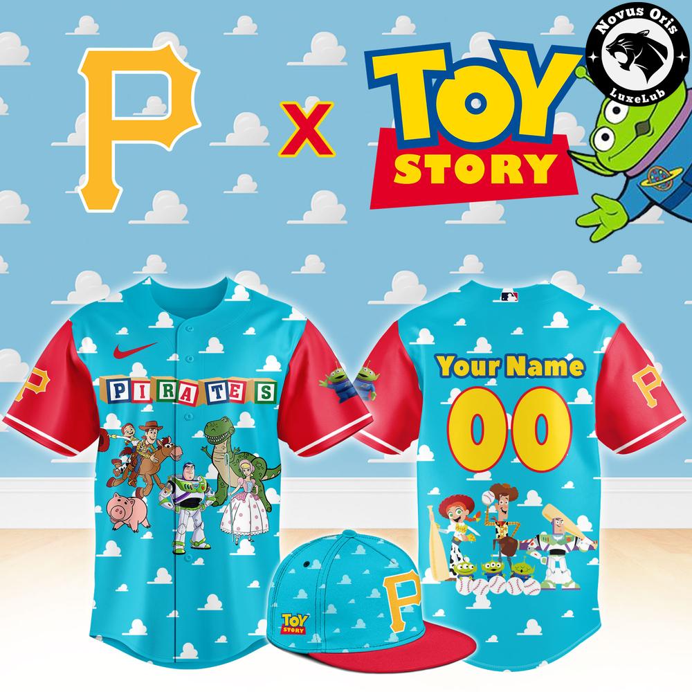 Pittsburgh Pirates x Toy Story Night Woody Buzz Lightyear Custom Baseball Jersey 1 - Unicasport Pittsburgh Pirates x Toy Story Night Woody Buzz Lightyear Custom Baseball Jersey