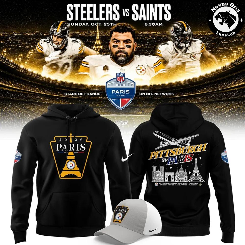 Pittsburgh Steelers 2026 Paris Game Collection Hoodie 1 - Unicasport Pittsburgh Steelers 2026 Paris Game Collection Hoodie