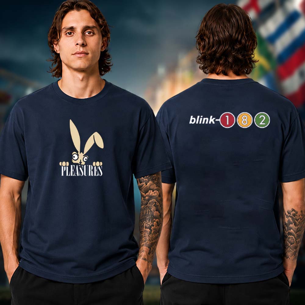 PLEASURES x Blink 182 Bunny Peek Two Sided Unisex T Shirt