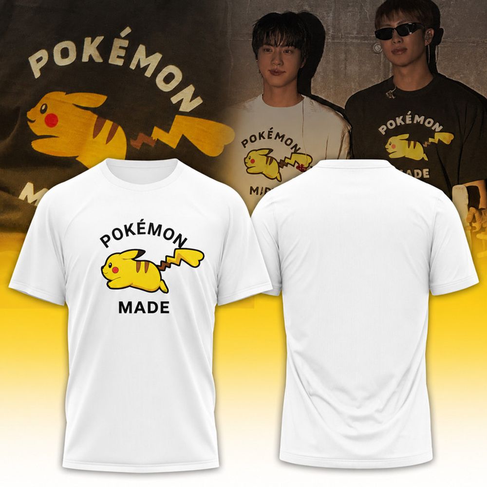 PokĂ©mon Made Edition 2026 White Character Print T Shirt