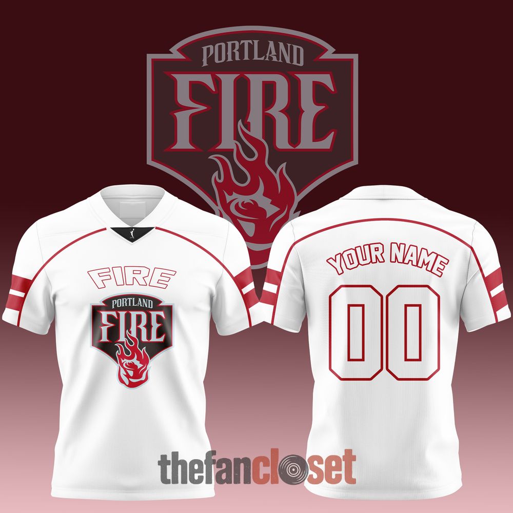 White Portland Fire WNBA 2026 Limited Edition Football Jersey